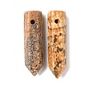 Natural Picture Jasper Pointed Pendants G-D460-01D-2