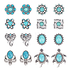  16Pcs 8 Style Alloy Snap Button FIND-NB0003-58-1