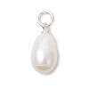 Natural Cultured Freshwater Pearl Rice Charms PALLOY-JF04976-02-3