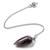 Natural Amethyst Bullet Charm G-Q1002-07P-12-1