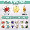 600Pcs 6 Colors Sew on Rhinestone RGLA-FH0001-02-2