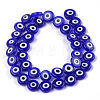 Handmade Evil Eye Lampwork Beads Strands LAMP-S191-02C-03-1