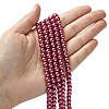 Eco-Friendly Dyed Glass Pearl Beads Strands X-HY-A008-6mm-RB027-4