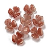 Two-tone Opaque Acrylic Bead Caps OACR-G034-03C-1