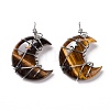 Natural Tiger Eye Pendants G-B023-01P-02-2