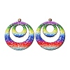 Rainbow Color Printed Iron Pendants RN-CBA3547-03A-1