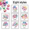 160Pcs 8 Style Handmade Polymer Clay Beads CLAY-YW0001-44-2