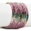 Gradient Color Natural Multicolor Tourmaline Beads Strands G-Z152-E01-01-2
