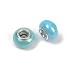 Opaque Resin European Beads RESI-C059-01I-2