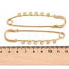 Ion Plating(IP) 304 Stainless Steel Safety Pins Brooch Findings STAS-K252-05D-G-3