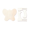 Butterfly Wooden Mini Chalkboard Signs AJEW-M035-03-2