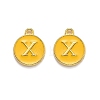 Golden Plated Alloy Enamel Charms LS-ENAM-Q437-13X-1
