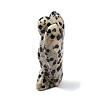 Natural Dalmatian Jasper Angel Figurine DJEW-N006-01A-17-2