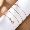 Long-Lasting Plated Brass Coreana Chain Necklaces NJEW-K112-08G-NF-4