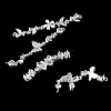 4Pcs 4 Styles Brass Pave Clear Cubic Zirconia Flower Butterfly Connector Charms KK-TA0008-72S-3