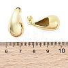 Teardrop Brass Stud Earrings EJEW-Q015-20A-G-5