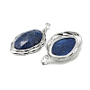 Natural Lapis Lazuli Faceted Pendants G-D102-02P-05-2