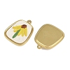 304 Stainless Steel & Embroidered Pendants SA-CBA1ED9-03G-2