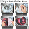 2 Sets Eye PVC Headlight Car Sticker AJEW-CP0006-12B-5