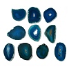 Natural Druzy Agate Slice Cabochons G-F826-E02-1