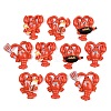 Opaque Resin Cabochons RESI-B048-01-1