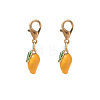 Brass Enamel Pendant Decorations HJEW-YW00573-07-1