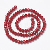 Opaque Solid Color Imitation Jade Glass Beads Strands EGLA-A044-P4mm-D02-2