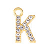 Golden Tone Alloy Rhinestone Pendants PW-WGCC773-11-1