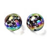 UV Plated Acrylic Beads X-OACR-O008-03B-1