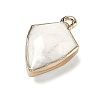 Natural Howlite Pendants G-K422-01G-09-2