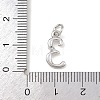 Brass Micro Pave Clear Cubic Zirconia Charms KK-P339-27P-03-3