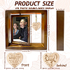 Double Sided Wooden Rotating Photo Frames with DIY Word Dad Heart DJEW-WH0056-002-2