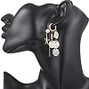 Shell Pearl Hoop Earrings EJEW-TA00789-4