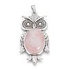 Natural Rose Quartz Big Pendants G-S246-01I-1