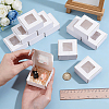 30Pcs Foldable Square Paper Storage Gift Boxes with Visible Window CON-PH0003-62B-3