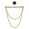 1Pc Brass Hanging Chains Collar Pins Tie Clips DIY-CA0005-89G-1