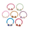 7Pcs Glass and Gemstone Beads Finger Rings for Couple RJEW-MZ00034-2