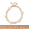 Natural Cultured Freshwater Pearl & Synthetic Turquoise & Non-magnetic Synthetic Hematite Beaded Bracelets for Women BJEW-JB14092-4