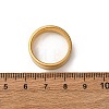 201 Stainless Steel Wide Band Finger Rings RJEW-K252-02D-G-5