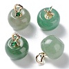 Natural Green Aventurine Pendants G-P499-01G-14-1