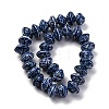 Handmade Blue and White Porcelain Beads Strands PORC-I027-09-2