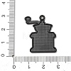Coffee Alloy Enamel Pendants ENAM-I089-01B-08-3