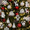 8Pcs 8 Styles Christmas Paper Pendant Decorations PW-WGCBF21-01-5