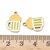 304 Stainless Steel Enamel Pendants X1-STAS-G360-04G-09-3