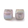 UV Plating Rainbow Iridescent Acrylic Beads PACR-C009-03G-2