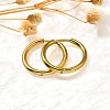 304 Stainless Steel Hoop Earrings for Women EJEW-M068-15H-G-2