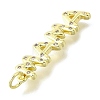 Mother's Day Brass Micro Pave Cubic Zirconia Pendants X-KK-V007-26G-2