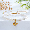 Religious 304 Stainless Steel Charm Bracelets KN5080-1-1
