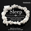 Natural Howlite Chip Beaded Stretch Bracelets JI5766-22-1