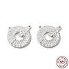 Rhodium Plated 925 Sterling Silver Charms STER-C003-21P-1